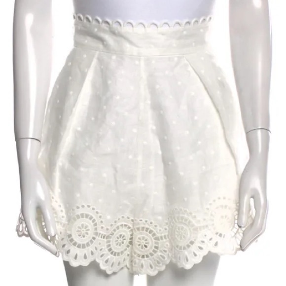 Zimmermann Bellitude Scalloped Shorts Zimmermann Size 3 - Picture 2 of 16